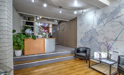A photo of Picker Elliott's office reception area