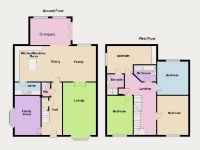 A diagram of a property floorplan